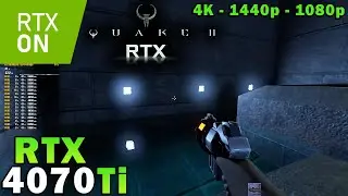 Quake 2 RTX Ray Tracing | RTX 4070 Ti | Ryzen 7 5800X3D | 4K - 1440p - 1080p | Ultra Settings