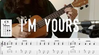 I'm Yours (Jason Mraz) Fingerstyle Ukulele Tutorial for the INTRO