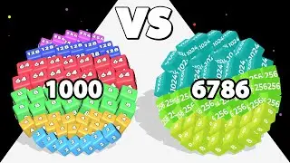 2048 CUBE RUN /vs 2048 CUBE RUNNER &infin; ASMR Gameplay Android iOS &bull; Satisfying Cube Race Game