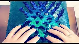 ASMR | SCRATCHING on my MERMAID PILLOW!! :) | NO TALKING