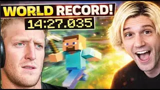 TFUE REACTS: xQc Finally Beats Forsen's Minecraft Speedrun Record!