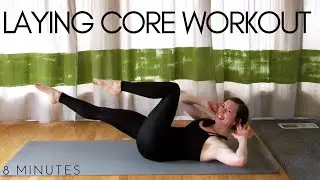 Fitness Yoga Laying Core Workout (8 minutes) | Fit Mama Real Food