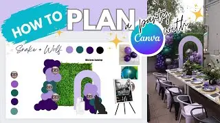 Party Planning 101 💻 | How to Make Mood Boards with Canva