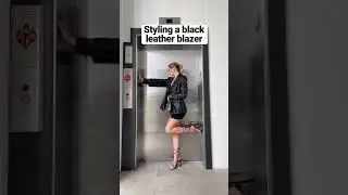 #tampa #tampainfluencer #fashionblogger #leatherblazer #blazeroutfit #blackoutfit #partyoutfits