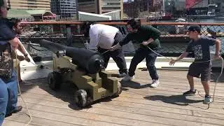 USS Constellation&rsquo;s 20-Pound Parrot Rifle Demonstration