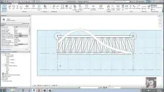 Revit 2017 Vigas enlazadas en cubierta curva