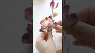 This lotus is the reason we began dyeing our own silk! 🌸#silkflower #ronghua #craftideas