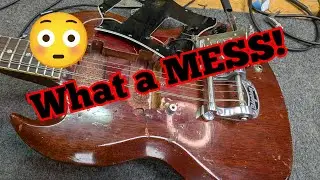 VINTAGE 1968 Gibson SG Special. It was SMASHED!