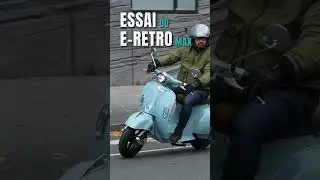Essai complet du scooter &eacute;lectrique 125cc e-retro max, puissance et vitesse avec un style vintage !