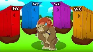 POOR BABY GODZILLA vs KONG LIFE : Which Restroom Should Baby Kong Go To??? - Godzilla Animation