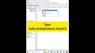 Autofit Column in Excel with VBA Code #autofit #column #vba #code #excelcoding #microsoftexcel