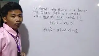 Absolute Value Function I Performance Task I Grade 11 STEM