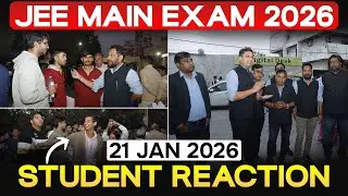 🔴YouTube LIVE From Center | JEE Main Exam 2026 Session-1 | Evening Shift Exit | Exam Day