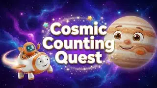 Cosmic Counting Quest! 🚀 Learn Numbers 1-10 with Planets | Space Song for Kids
