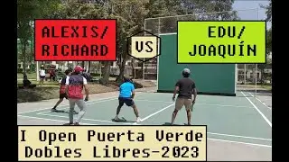 ALEXIS/RICHARD (Guardia Civil) vs JOAQU&Iacute;N/EDU (Adepa/PV) 2do set, Dobles Libres, I Open Puerta Verde
