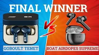 boAt Airdopes Supreme vs GOBOULT Tenet⚡ Full Comparison ⚡Best for Music, Bass & Gaming 🔥