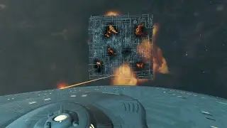 Borg Cube Destroyed Again! USS Enterprise 1701 D Solo Mission! Star Trek: Bridge Crew - Red Squadron
