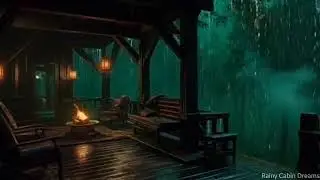 Midnight Thunderstorm Ambience - Heavy Rain Sounds for Deep Sleep & Stress Relief