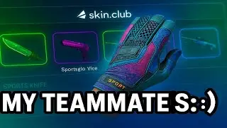 BACK-TO-BACK MAX DROPS?! Teammate Pulls 2 Insane Gloves! -  SKINCLUB PROMO CODE 2025!