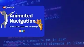 Animated Navigation Menu Using HTML, CSS & JavaScript | Modern Navbar Design Tutorial