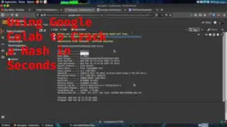 Using Google Colab GPU To Crack MD5 Hashes | Hash Cracking