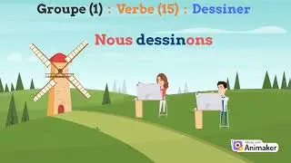 15/  Le verbe  '' dessiner '' conjugué au présent