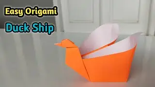 Origami Duck Ship - Paper Craft Duck Ship Easy