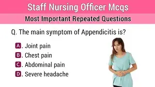 Staff Nurse Exam Most Repeated Mcqs | staff nursing exam preparation
