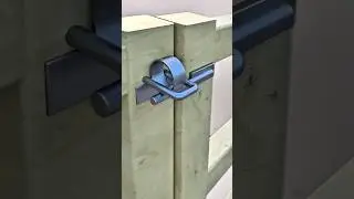 Automatic Gate Latch #ideas #diyideas #satisfying #latch #simpleidea