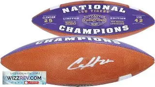 Clyde Edwards Helaire LSU Tigers Autographed Wilson College Football Playoff 2019