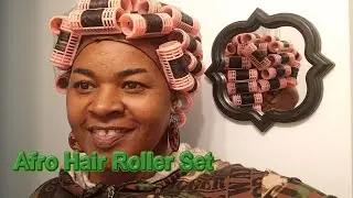 Take Down My Roller Set On Natural Afro Hair With Me 