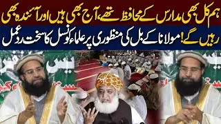 Mulana's Madaris Bill Issue | Allama Tahir Ashrafi Blasting Press Conference | Public News