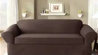 Sure Fit 2 Piece Twill Sofa Slipcover