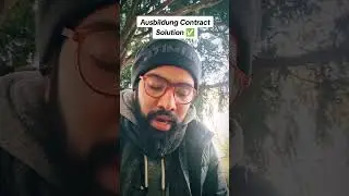 Ausbildung Contract | A Solution ✅️