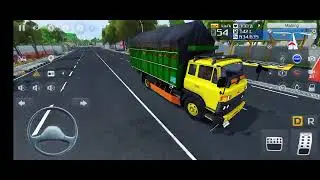 Epic Fuso Truck Drive Through Heavy Rain & Slippery Roads | BUSSID