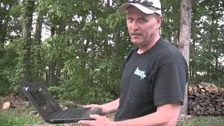 Psycho Dad Axes Laptop - Reversed