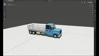 Cargo truck lowpoly 3d model made in blender