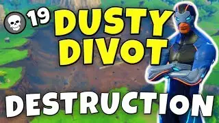 LANDING AT DUSTY AND DESTROYING EVERYONE *19 KILL SOLO* - Fortnite Battle Royale Gameplay