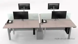 Teknion Livello Height-Adjustable Bench
