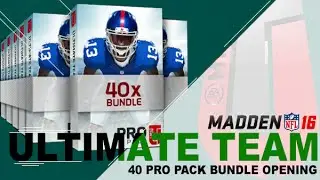 MADDEN 16 ULTIMATE TEAM | 40 PRO PACK BUNDLE | Twitch Stream Replay | Elite PULL!!