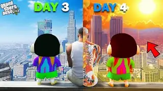Franklin Survived The Hottest Day Of Los Santos With Shinchan In GTA 5!