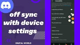 How to turn off sync with Device settings On Discord app 2025