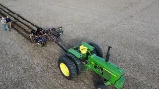 LaserTill1 fall 2023 strip till demo - Indiana soybean field