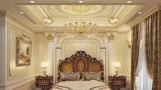 Victorian type ceilings are made with gypsum Flower design aesthetic beauty