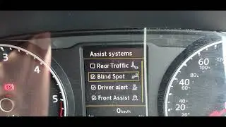 VW Transporter T6 - RTA extra menu entry (rear traffic alert retrofit) initial test
