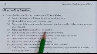 introduction to accounting -TRUE OR FALSE