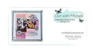 My 60 Birthday Flowers Scrapbook Page