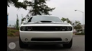 Dodge Challenger wrap in Avery white satin pearl Seattle | Bellevue | Tukwila |
