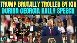Trump MOCKED By His Own Citizen? Young Attendee IMITATES Trump During Georgia Speech