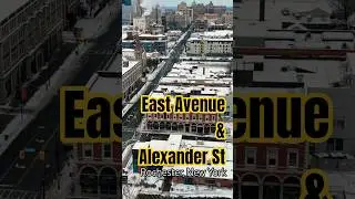 East Avenue & Alexander Street | Rochester, New York | Winter Drone 360&deg;